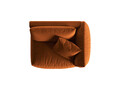 Modul dreapta pentru canapea, 1 loc, Chris-184, Micadoni Home, 130x100x80 cm, catifea, teracota