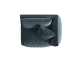 Modul dreapta pentru canapea, 1 loc, Chris-184, Micadoni Home, 130x100x80 cm, catifea, albastru pastel