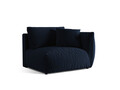 Modul dreapta pentru canapea, 1 loc, Chris-184, Micadoni Home, 130x100x80 cm, catifea, albastru regal