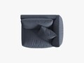 Modul dreapta pentru canapea, 1 loc, Chris-259, Micadoni Home, 130x100x80 cm, tesatura structurata chenille, albastru muted