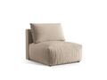 Modul pentru canapea, 1 loc, Chris-184, Micadoni Home, 100x85x80 cm, catifea, ecru