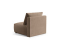 Modul pentru canapea, 1 loc, Chris-184, Micadoni Home, 100x85x80 cm, catifea, maro deschis