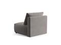 Modul pentru canapea, 1 loc, Chris-184, Micadoni Home, 100x85x80 cm, catifea, gri