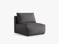 Modul pentru canapea, 1 loc, Chris-259, Micadoni Home, 100x85x80 cm, tesatura structurata chenille, gri beton
