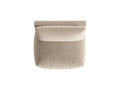 Modul pentru canapea, 1 loc, Chris-184, Micadoni Home, 105x100x80 cm, catifea, ecru