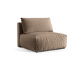 Modul pentru canapea, 1 loc, Chris-184, Micadoni Home, 105x100x80 cm, catifea, maro deschis