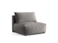 Modul pentru canapea, 1 loc, Chris-184, Micadoni Home, 105x100x80 cm, catifea, gri