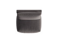 Modul pentru canapea, 1 loc, Chris-184, Micadoni Home, 105x100x80 cm, catifea, gri inchis