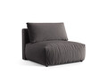 Modul pentru canapea, 1 loc, Chris-184, Micadoni Home, 105x100x80 cm, catifea, gri inchis