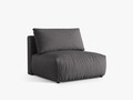 Modul pentru canapea, 1 loc, Chris-259, Micadoni Home, 105x100x80 cm, tesatura structurata chenille, gri beton