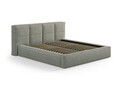 Tablie de pat 140 cm, Micadoni Home, Darren-201, tesatura structurata chenille, verde moss melange