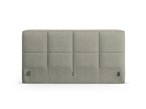Tablie de pat 180 cm, Micadoni Home, Darren-201, tesatura structurata chenille, verde moss melange