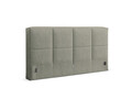 Tablie de pat 200 cm, Micadoni Home, Darren-201, tesatura structurata chenille, verde moss melange