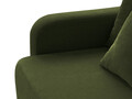 Canapea extensibila 3 locuri, cu lada depozitare, Elen-211, Micadoni Home, 231x106x86 cm, tesatura structurata chenille, verde