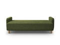 Canapea extensibila 3 locuri, cu lada depozitare, Elen-211, Micadoni Home, 231x106x86 cm, tesatura structurata chenille, verde