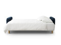Canapea extensibila 3 locuri, cu lada depozitare, Elen-211, Micadoni Home, 231x106x86 cm, tesatura structurata chenille, albastru navy
