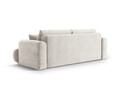 Canapea extensibila 3 locuri, Ella-193, Micadoni Home, 253x108x94 cm, tesatura structurata chenille, bej