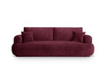 Canapea extensibila 3 locuri, Ella-193, Micadoni Home, 253x108x94 cm, tesatura structurata chenille, bordo