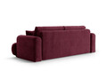 Canapea extensibila 3 locuri, Ella-193, Micadoni Home, 253x108x94 cm, tesatura structurata chenille, bordo