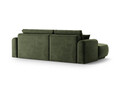 Coltar extensibil stanga 5 locuri, modular, cu lada depozitare, Ella, Micadoni Home, 271x174x94 cm, catifea, verde