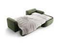 Coltar extensibil dreapta 5 locuri, modular, cu lada depozitare, Ella, Micadoni Home, 271x174x94 cm, catifea, verde