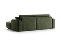 Coltar extensibil dreapta 5 locuri, modular, cu lada depozitare, Ella, Micadoni Home, 271x174x94 cm, catifea, verde