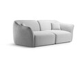 Canapea 3 locuri, Hailey, Micadoni Home, 206x102x79 cm, tesatura boucle, ivoriu