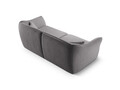 Canapea 3 locuri, Hailey, Micadoni Home, 206x102x79 cm, tesatura boucle, gri inchis