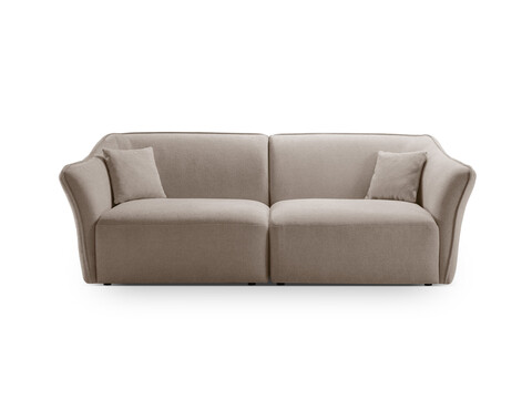 Canapea 3 locuri, Hailey, Micadoni Home, 206x102x79 cm, tesatura boucle, verde menta