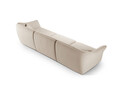 Canapea 5 locuri, Hailey, Micadoni Home, 292x102x79 cm, tesatura boucle, bej inchis