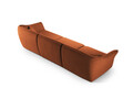 Canapea 5 locuri, Hailey, Micadoni Home, 292x102x79 cm, tesatura boucle, caramiziu