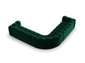 Coltar simetric modular 5 locuri, Lupine-44, Micadoni Home, 309x309x70 cm, catifea, verde bottle