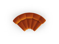 Modul pentru canapea, 1 loc, Lupine-44, Micadoni Home, 185x95x70 cm, catifea, teracota