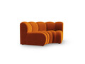 Modul pentru canapea, 1 loc, Lupine-44, Micadoni Home, 185x95x70 cm, catifea, teracota