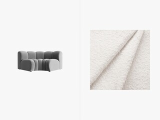 Alb, Modul canapea 185x95x70 cm