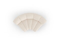 Modul pentru canapea, 1 loc, Lupine-140, Micadoni Home, 185x95x70 cm, tesatura chenille din poliester, bej deschis