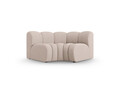 Modul pentru canapea, 1 loc, Lupine-140, Micadoni Home, 185x95x70 cm, tesatura chenille din poliester, bej