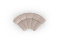 Modul pentru canapea, 1 loc, Lupine-140, Micadoni Home, 185x95x70 cm, tesatura chenille din poliester, bej