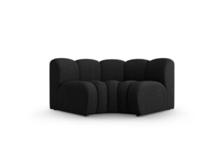 Negru, Modul canapea 185x95x70 cm
