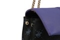Geanta Beverly Hills Polo Club, 623, piele ecologica, negru/mov