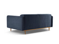 Canapea 2 locuri, Noomi-215, Micadoni Home, 162x94x75 cm, tesatura structurata chenille, albastru navy