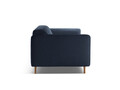 Canapea 3 locuri, Noomi-215, Micadoni Home, 196x94x75 cm, tesatura structurata chenille, albastru navy