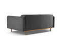 Canapea 3 locuri, Noomi-215, Micadoni Home, 196x94x75 cm, tesatura structurata chenille, grafit