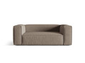 Canapea 2 locuri, Nuria-88, Micadoni Home, 170x110x72 cm, catifea, gri beton