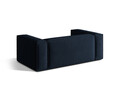 Canapea 2 locuri, Nuria-88, Micadoni Home, 170x110x72 cm, catifea, albastru inchis