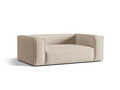 Canapea 2 locuri, Nuria-215, Micadoni Home, 170x110x72 cm, tesatura structurata chenille, bej