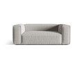 Canapea 2 locuri, Nuria-215, Micadoni Home, 170x110x72 cm, tesatura structurata chenille, gri deschis