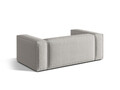 Canapea 2 locuri, Nuria-215, Micadoni Home, 170x110x72 cm, tesatura structurata chenille, gri deschis