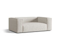 Canapea 2 locuri, Nuria-260, Micadoni Home, 170x110x72 cm, tesatura boucle, gri bej melange