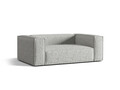 Canapea 2 locuri, Nuria-260, Micadoni Home, 170x110x72 cm, tesatura boucle, argintiu
